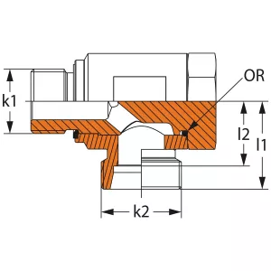 Banjokoppling 20Mm-3/4 Bsp Utv Ed-Tätning