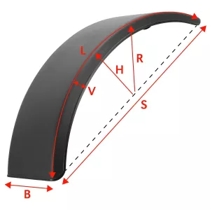 Stänkskärm 235X860Mm Svart
