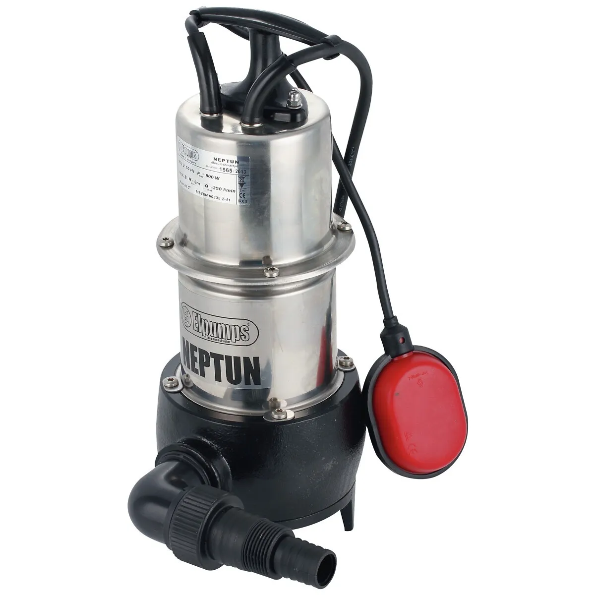 Dränkbar Pump 800W Inox/Gjut 1 1/4 Smuts Max 30Mm