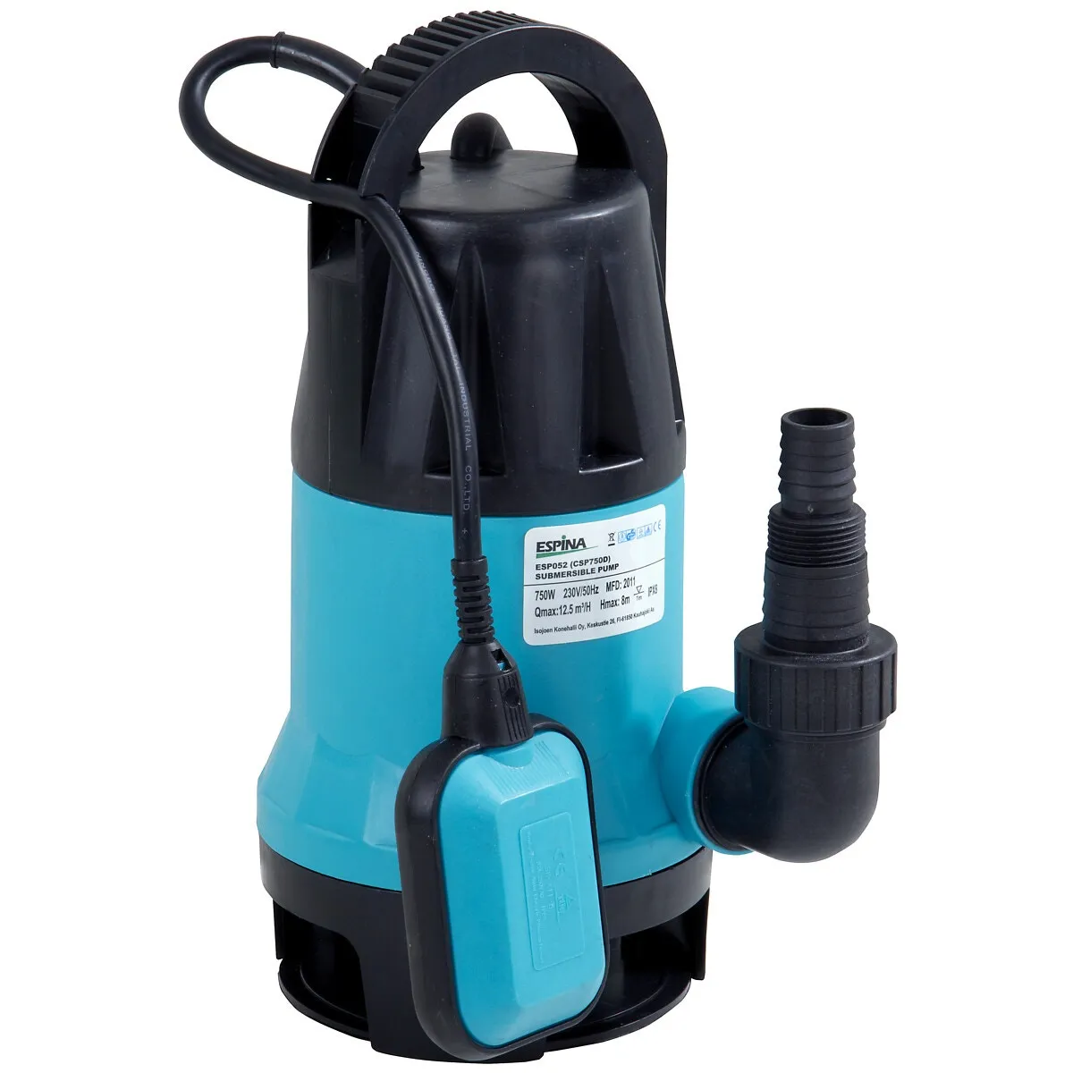 Dränkbar Pump 750W 230V (Smutsvatten)