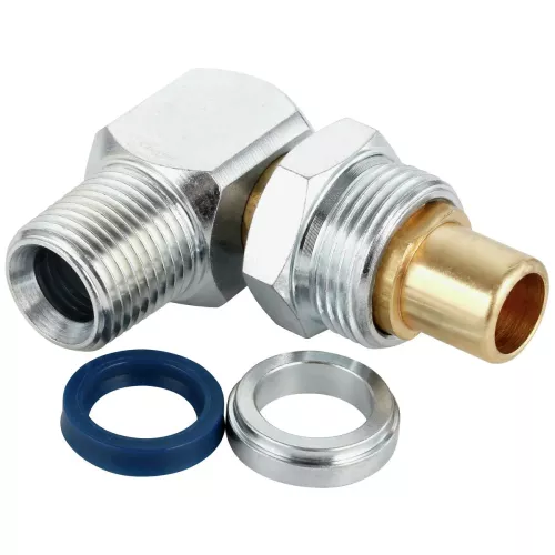 Vinkelkoppling 1/2"M-16 Pu