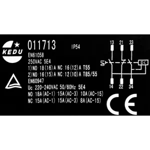 Brytare Kjd17B/1-2 6-Pol