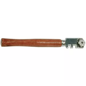 Glasskärare Med Trähandtag