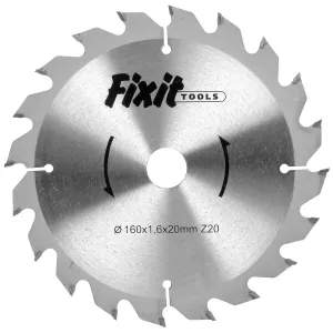 Cirkelsågklinga 160X2,6X20Mm Z20