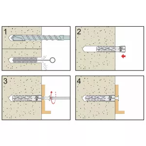 Nylonplugg 6X30Mm 100St Tu