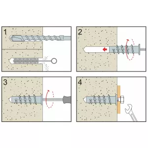 Plugg För Lättbet. M6/5,5-6 10X50Mm 25St Tml Nyl.