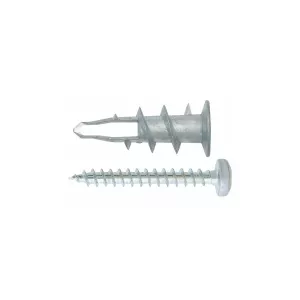 Gipsplugg 13X30Mm 100St Metall Med Skruv