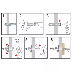 Metallexpander M5X58Mm 3-16Mm 4St Tmc