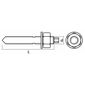 Gängstång M10X130M Med Mutter 5.8 10St Galv.Bfk