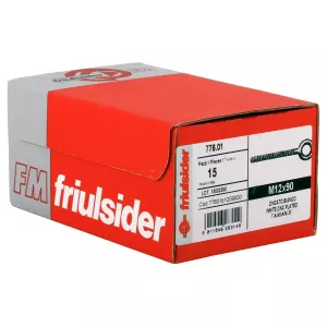 Skruvögla M12X90Mm 15 St Galvaniserad