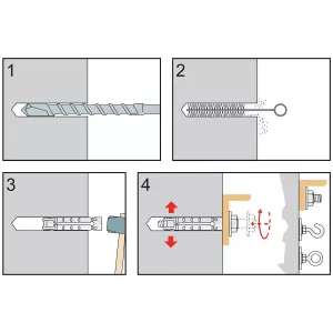 Expander Med Bult 12X50Mm 4St M8 Zinc Fm-Mp3 Evo