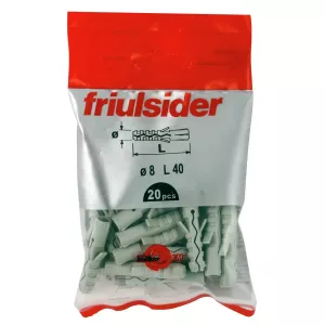 Nylonplugg 8X40Mm 20St Tu Garnityr