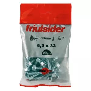 Självborrande Skruv 6,3X32Mm 20St Sexkant M10 Ap6