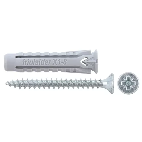 Nylonplugg 10X50Mm X1 25St +Skruv