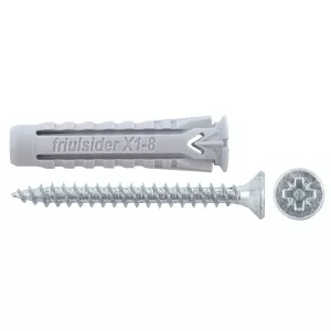 Nylonplugg 10X50Mm X1 25St +Skruv