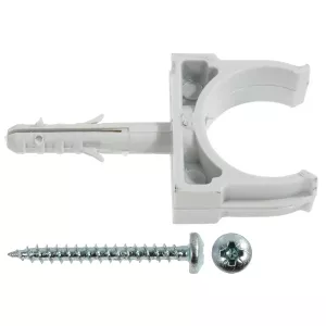 Rörfäste Öppen 25Mm 3St Innehåller Propp+Skruv