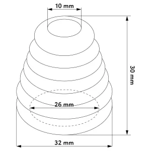 Bm50 Ventil Handtags Gummiskydd