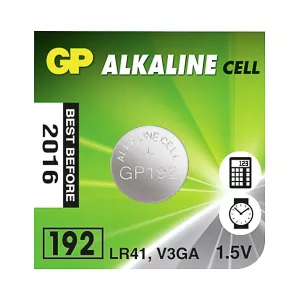 Knappcellsbatteri 1,5V Lr41 Alkaline 1St