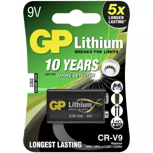 Brandvarnare Batteri 9V Crv9Sd-2U1 Lithium 1St