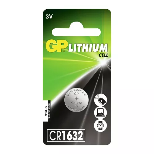Knappcellsbatteri 3V Cr1632 Lithium 1St