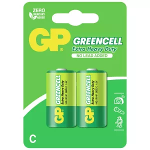 Batteri 1,5V C/R14P Greencell 2St