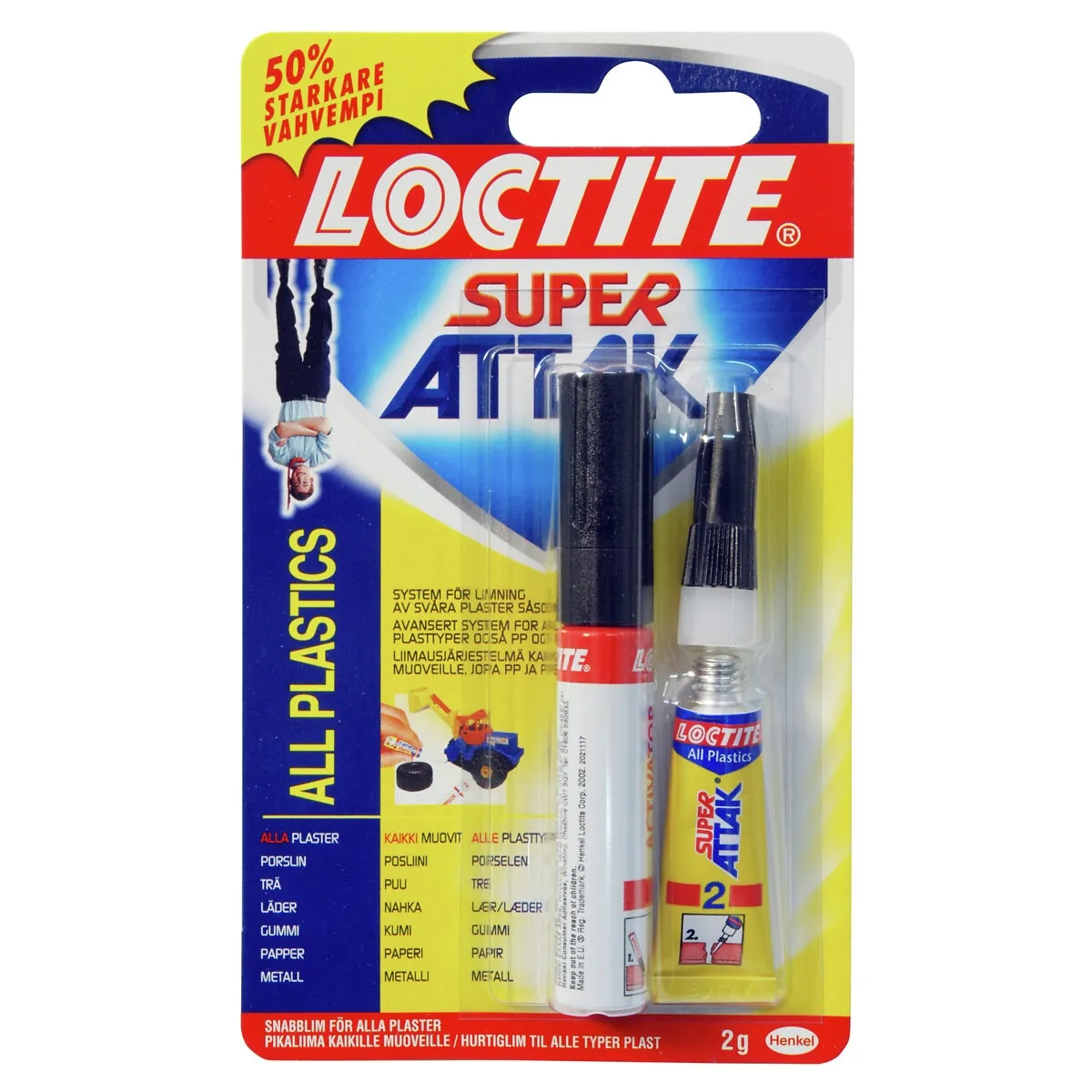 Snabblim Super Attak Alla Plaster 2G