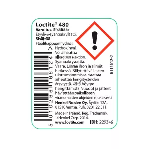 Snabblim Svart 20 G 480