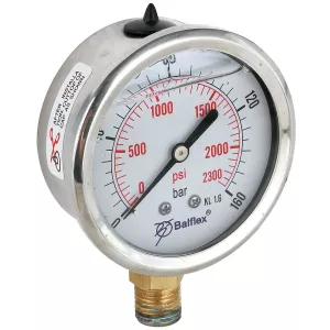Manometer 160Bar 63Mm 1/4 Bsp Botten Fäste