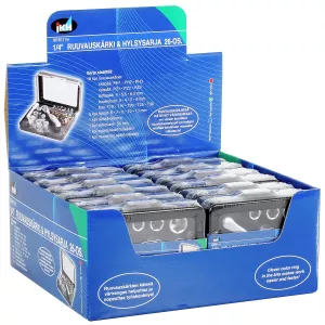 Skruvbits/Hylssats 26St Med Spärrskaft