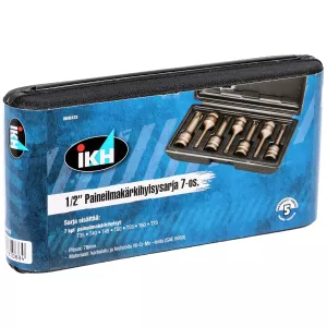 Krafthylssats Torx 1/2" T35-T70 7-Delar