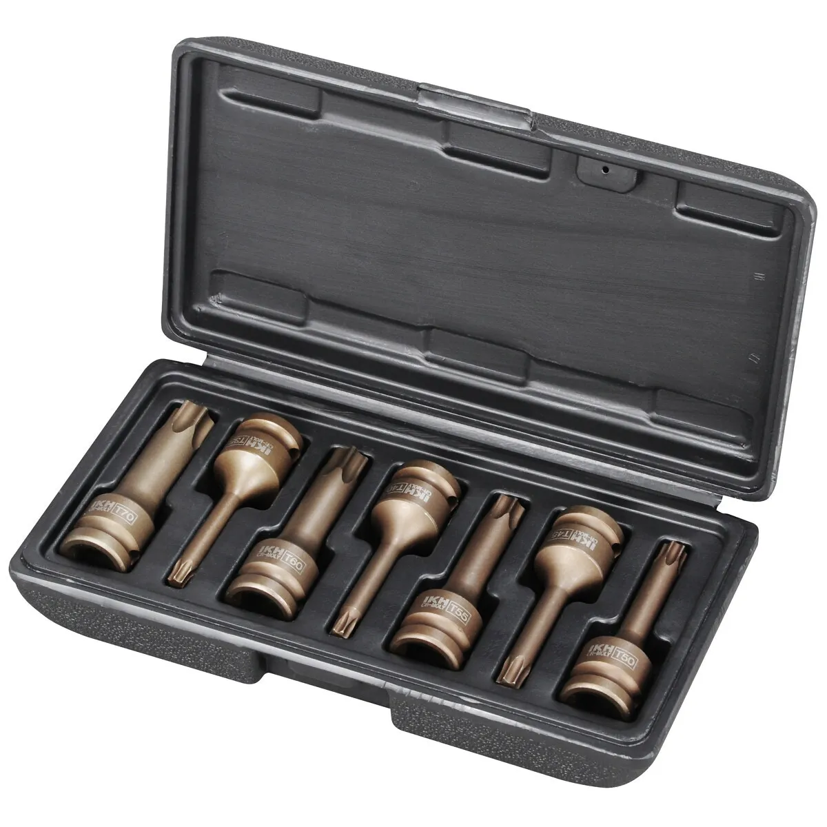 Krafthylssats Torx 1/2" T35-T70 7-Delar