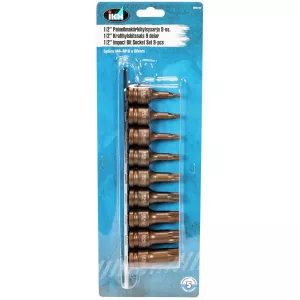 Krafthylssats Xzn 1/2" M4-M18 9-Delar