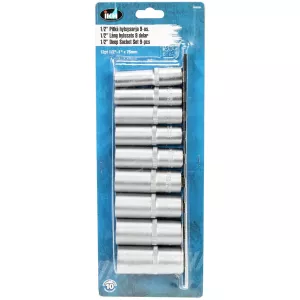 Hylssats 1/2" 1/2-1" 12-Kant Lång