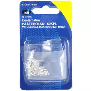 Ändhylsa 0,75Mm2 X 6Mm 50St