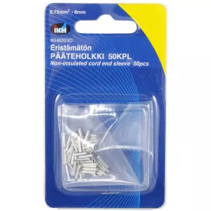 Ändhylsa 0,75Mm2 X 8Mm 50St