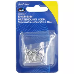 Ändhylsa 1,0Mm2 X 8Mm 50St