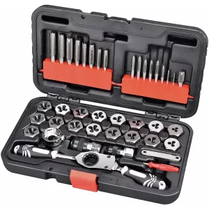 Gängverktygssats 40 Delar Tumstorlekar Hss