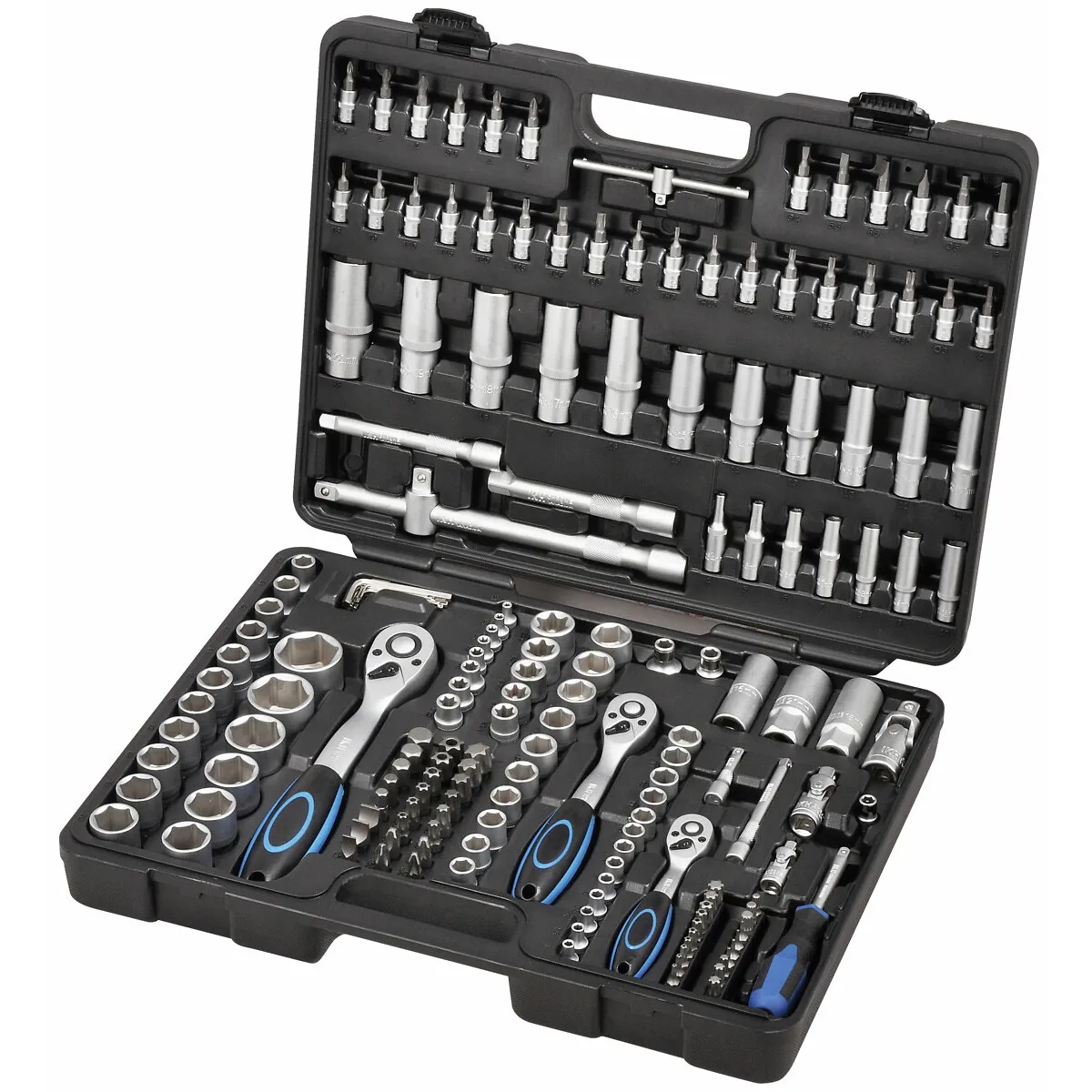 Hylsnyckelsats 1/4", 3/8" Och 1/2" 172 Delar