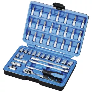Hylsnyckelsats 1/4" 43 Delar