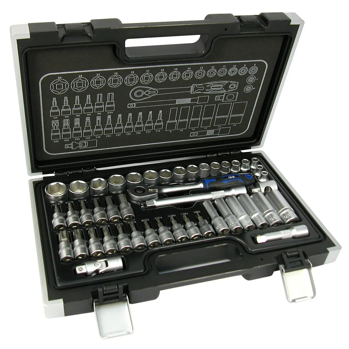 Hylsnyckelsats 3/8" 45 Delar