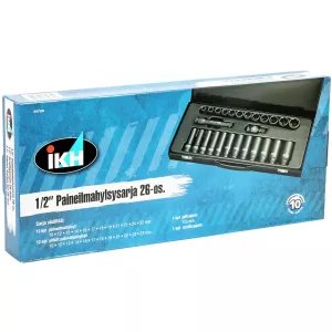 Krafthylssats 1/2" 26 Delar