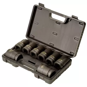 Krafthylssats 1" 24-38Mm 8-Delar