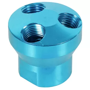 Tryckluftskoppling 3-Väg 3/8"X1/4" Alum.