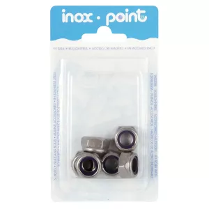 Låsmutter M10 A2 6St Din985 Nyloc