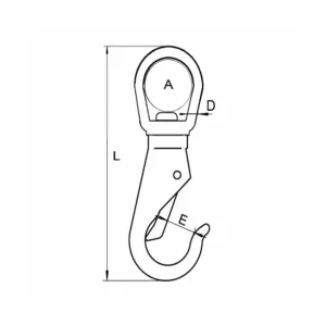 Karbinhake Med Länk A4 1St
