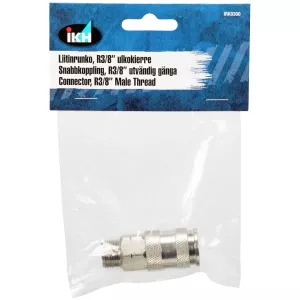 Snabbkoppling R3/8" Utvändig Gänga