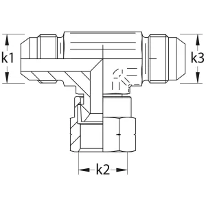 T-Koppling Jic 7/16 Utv-Inv-Utv