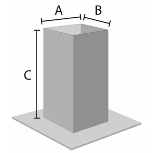 Stolpsko 91X91X150Mm
