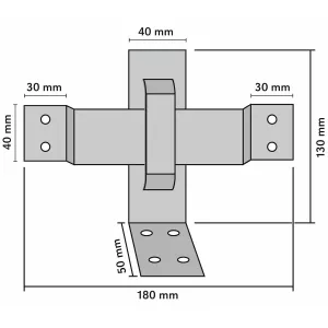 Byggbeslag För Stockvägg 2 Delar