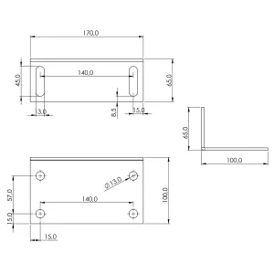 Vinkelfäste Till 60X68Mm Skena